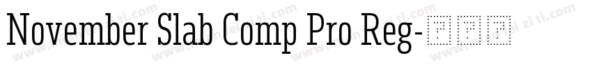 November Slab Comp Pro Reg字体转换